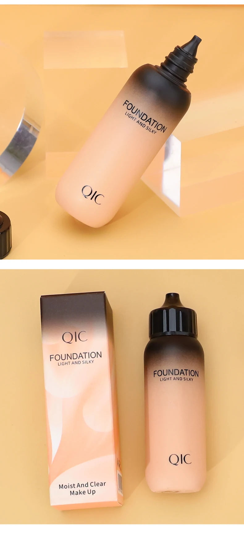 Base Líquida à Prova d'Água – Controle de Oleosidade + Cobertura Natural (30ml)