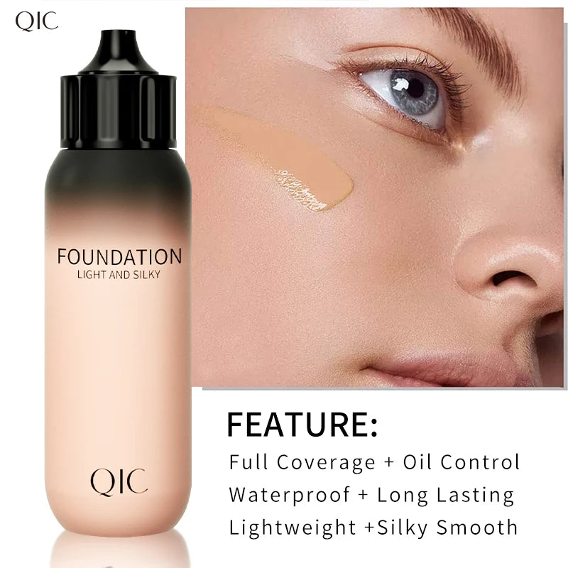 Base Líquida à Prova d'Água – Controle de Oleosidade + Cobertura Natural (30ml)
